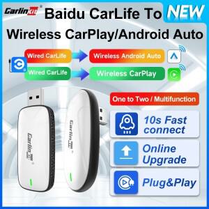 Baidu CarLife CarlinKit 유선 무선 CarPlay 무선 안드로이드 자동 어댑터 WiFi Bluetooth 자동 연결 2-In-