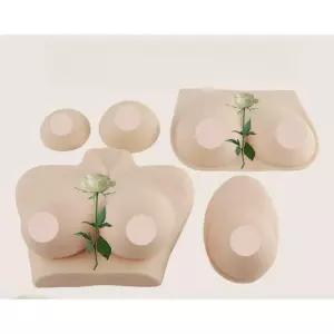 실리콘 유방모형 모유 마사지 교육용 양측 가슴 수유 모형