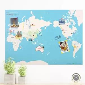 세계지도포스터 여행 기록 벽걸이 지도 인테리어 장식 세계지도