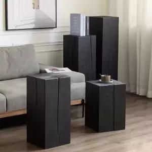 원목 전시대 소품 진열대 디스플레이 스툴 통나무 스탠드 전시용 가구