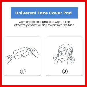 메타 퀘스트 3/비전 프로/PSVR2용 유니버설 VR 아이 마스크 커버 위생 일회용 땀 흡수 통기성 캡