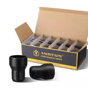 앰비션 솔저 P3 일회용 타투 그립 - 로터리 제튼 어뢰 및 슈라 펜 기관총용 클릭 조정 시스템 공급이