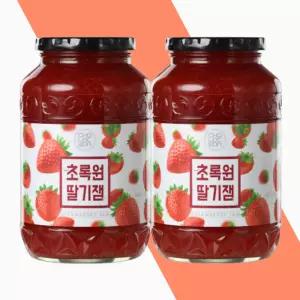 초록원 딸기잼 대용량 과일잼 1kg 2개입