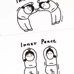 온지니아 이너피스 5종 엽서 postcard 미니엽서 미니편지지