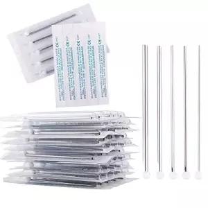 TC 100개 바디 귀 배꼽 유두 피어싱용 멸균 바늘 (12G)