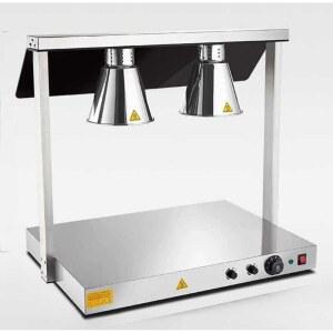 할로겐 워머기 피자 이중 보온등 가열 상업용 부페예식장 2구 보온 금색 로즈골드