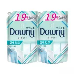 섬유유연제 빨래 리필 섬유 유연제 실내건조 향좋은 프레시클린 135Lx2개