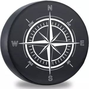 DKIIGAME 스페어 타이어 커버 랭글러 사하라 허머 H3 도요타 FJ 일러 RV SUV 트럭용 내후성 비닐 가죽 휠