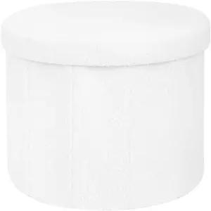 박스형 홈 라운드 푸프 오스만 수납공간 포함 발 받침대 의자 및 원형 커피 테이블 기숙사 침실 거실용