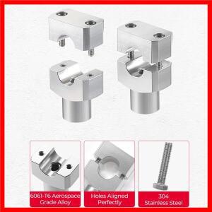 KEMIMOTO 7/8인치 오토바이 핸들바 라이저 알루미늄 합금 높이 조절 ATV 더트 바이크 범용 액세서리
