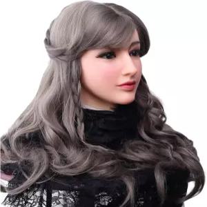 크로스드레서 코스프레 트랜스젠더를 위한 CRRCLSY 실리콘 마스크 현실감 넘치는 여성 풀 헤드 메이크업