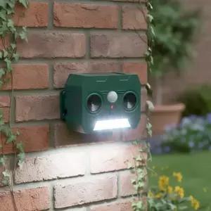 솔라 태양광 초음파 동물 퇴치기 적외선 감지 센서 엘이디 경보음