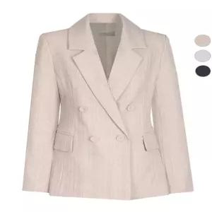 [비비드 시크릿가너]여성 헤더 더블버튼 봄가을 정장 자켓