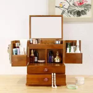 좌식 수납 콘솔 경대 서랍형 화장품 정리함 고가구 앉는