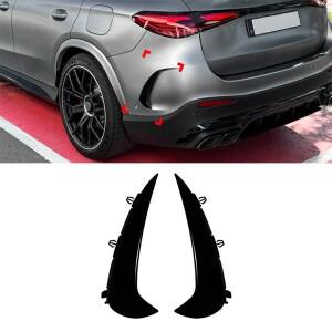 메르세데스-벤츠 GLC-클래스 X254 AMG 라인 2023-2024 바디 키트 튜닝용 자동차 리어 범퍼 스플리터 스포일