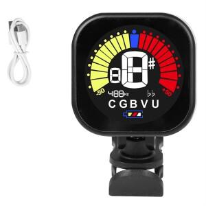 A89E-기타 튜너 클립온 기타 베이스 우쿨렐레 바이올린용 슈퍼 브라이트 디스플레이로 빠르고 정확한 튜닝