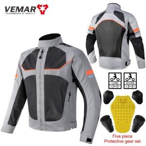 LYSCHY 남성용 바이크 오토바이 재킷, 라이딩 통기성 전신 보호, 모토 크로스 의류, 여름