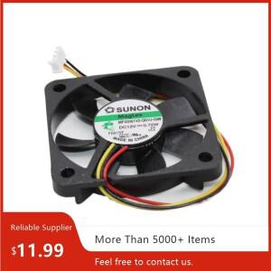 2개 SUNON MF40061V2-Q01U 4cm 12V 초박형 냉각 팬, 6000RPM, 5.5CFM, 미니 PC, 네트워킹  산업용 25.3 dBA