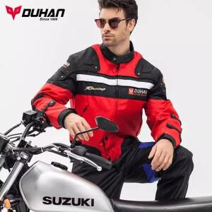 DUHAN 방풍 모토 크로스 자켓 바이크 오토바이 바지 남자 내마 모성 바디 아머 겨울용 의류