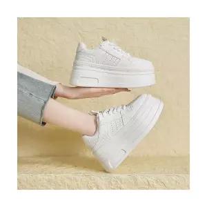 여친 키높이 봄가을 하이탑 슈즈 통굽 슬립온 플랫폼 2. BE3