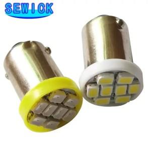 100PCS AC 6.3V BA9S 8SMD 1206 LED 무극성 DC 6V 12V 핀볼 기계 흰색 파란색 빨간색 녹색 노란색