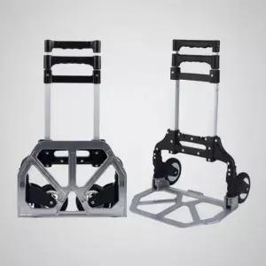 [생활] 높이조절 접이식 카트 3단 물류 운반 손수레 이사 박스 홀로그램