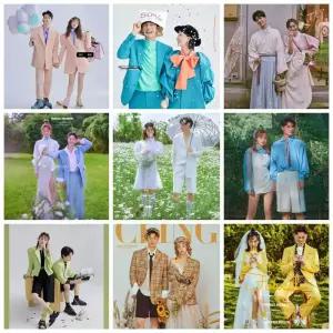 리마인드 기념일 커플 커플스냅촬영의상 화이트