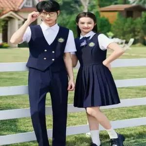 원피스 여성용 합창 학생 교사 세트 원복 공연복 작업복 남녀 정장세트 유치원 유니폼 ST1