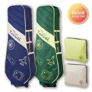 [하프클럽/골프]볼빅 트레블 패턴 경량 수납일체형 퀼팅 항공커버