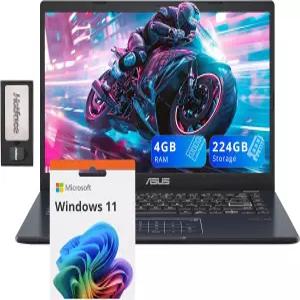ASUS 14인치 FHD 노트북 인텔 펜티엄 N6000 프로세서 4GB RAM 224GB 스토리지(64GB eMMC+160GB 도킹