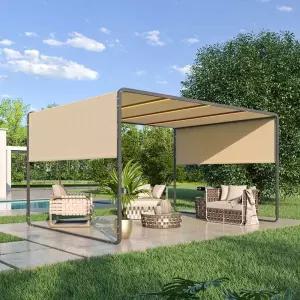 M1 천막 카키 대형 마당 카키색 옥상 캐노피 그늘막 가제보