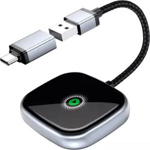 무선 카플레이 어댑터 용 카스크린 유선 카플레이를 연결로 쉽게 업그레이드 USB-A to USB-C 동글 플러그