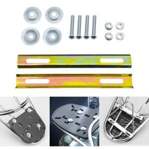 바이크 오토바이 바구니 설치용 마운팅 브래킷 마운트 어댑터 전문 부품 하드웨어 홀더 후면