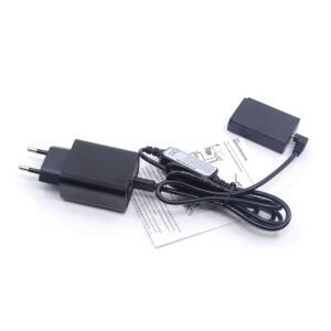 USB C타입 전원 케이블 PD 충전기 (DR-E12 DC 커플러 포함) LP E12 더미 배터리 (캐논 EOS-M EOS-M2 M10 M5