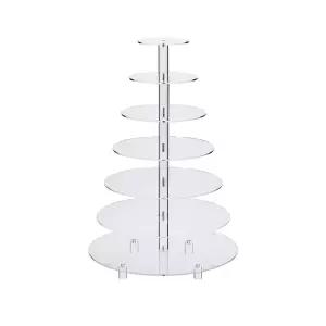 아크릴 디저트 투명 케이크스탠드 트레이 3단