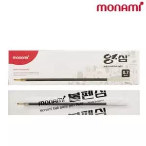 모나미 153볼펜심 영심12개입 (검정) 부품 소모품 자재 파츠
