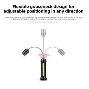 LED  플렉시블 호스 BBQ 라이트 USB 충전식 자석 텔레스코픽 캠핑 작업등 야외 조명 손전등