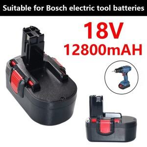 Bosch 18V 12800mAh BAT025 충전식 배터리 Ni-CD 전동 공구 드릴 GSB VE-2 PSR 용 Bateria