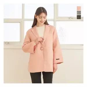 [미르바네스] (TAG가 79,000원) 릴리 핸드메이드 울혼방 체크자켓 1120988