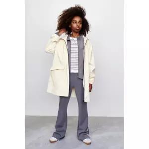 ZARA 모달 배색 밴드 스웨트셔츠 - 그레이 {QHJ}