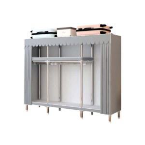 시스템행거 행거 튼튼한 철제옷장 휴대용 북유럽 창의 보관 자취방 원룸 서랍 밑바닥 이중