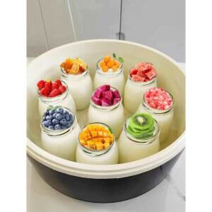 유청 고소함 제빵기능사 프로스트 단열 장건강유산균 커버 블루 요거트제조기