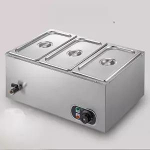 사각 전기 탕온기 워머기 중탕기 보온고 스프 짜장 소스 3칸 3V
