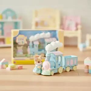 실바니안 패밀리 사막여우 무지개 구름기차 열차 아기 미니어처 율리 인형 피규어 역할놀이