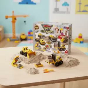 소이토이 아트샌드 도시건설 세트 모래놀이 촉감놀이 별돌메이커 중장비 자동차 놀이터 찍기놀이