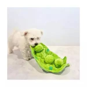헬로도기 반려견 장난감 노즈워크 분리불안 스트레스 해소 훈련 극세사 완두콩 1개