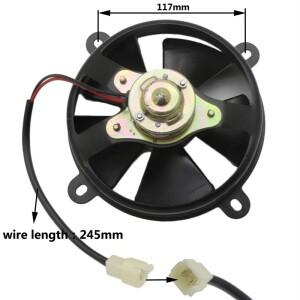 오토바이 냉각 선풍기 라디에이터 12V DC 쿨러 전원 150cc 쿼드 더트 ATV 고카트 액세서리에 적합
