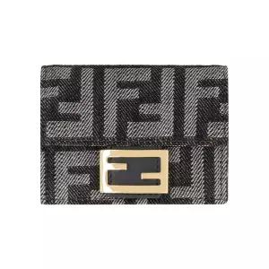 [명품] 26SS FF 로고 마이크로 트리폴드 반지갑 블루 8M0395 AUT4 F1UJ5