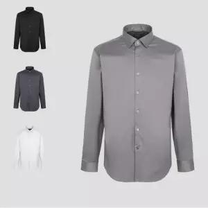 [로가디스] 스트레치 솔리드 레귤러핏 셔츠 (4종 택1)