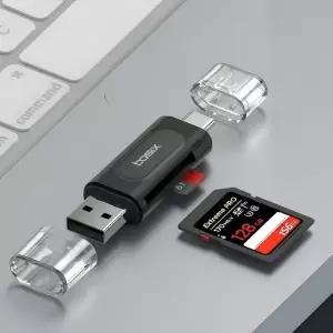 [BASIX] 베이식스 SD카드리더기 USB C+A타입 멀티리더 아이폰 갤럭시 노트북 OTG 지원